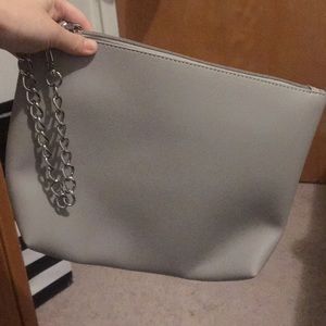 Forever 21 gray pouch